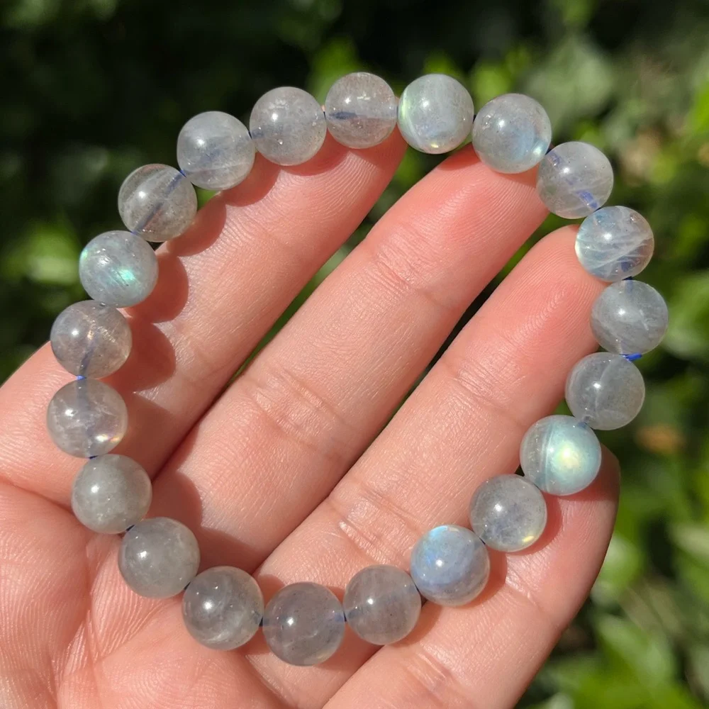 9mm super‎ flashy labradorite bracelet